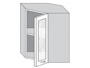1.60.3у Шкаф настенный (h=720) угловой на 600мм со стекл. дверцей в Красноуральске - krasnouralsk.магазин96.com | фото