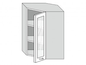 19.60.3у Шкаф настенный (h=913) угловой на 600мм со стекл. дверцей в Красноуральске - krasnouralsk.магазин96.com | фото