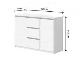 Комод с 3-мя ящиками и дверками СГ Модерн в Красноуральске - krasnouralsk.магазин96.com | фото