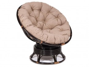 Кресло-качалка Papasan w 23/01 B с подушкой Antique brown, экошерсть Коричневый в Красноуральске - krasnouralsk.магазин96.com | фото