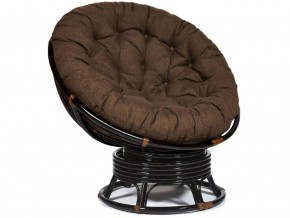 Кресло-качалка Papasan w 23/01 B с подушкой Antique brown, ткань Коричневый в Красноуральске - krasnouralsk.магазин96.com | фото