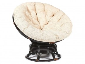 Кресло-качалка Papasan w 23/01 B с подушкой Antique brown, ткань Старт в Красноуральске - krasnouralsk.магазин96.com | фото