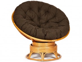 Кресло-качалка Papasan w 23/01 B с подушкой Honey, ткань Коричневый в Красноуральске - krasnouralsk.магазин96.com | фото